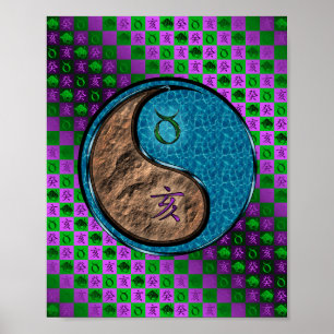 Poster Taurus & Water Boar