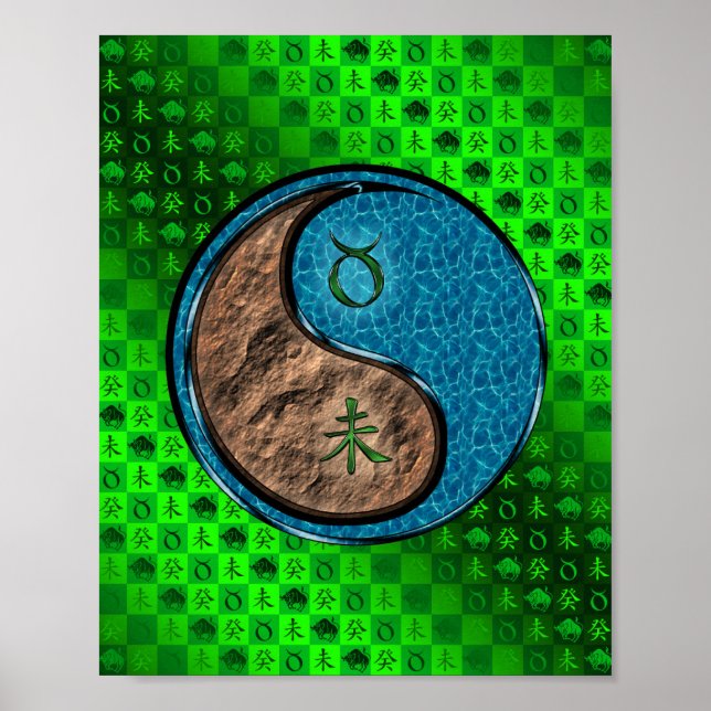 Poster Taurus & Water Goat (Frente)