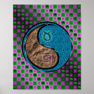 Poster Taurus & Water Rooster