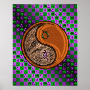 Poster Taurus & Wood Boar