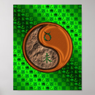 Poster Taurus & Wood Goat