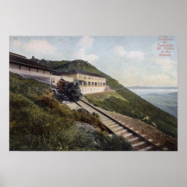 Pôster Tavern da Visão Tamalpais do Monte Diablo (Frente)