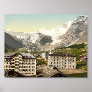 Poster Taxa de Saas, os hotéis, Vancôver, cumes de, sui