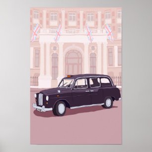 Poster Táxi de táxi preto de Londres