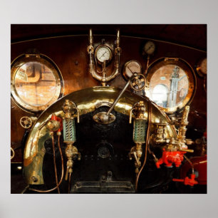 Poster Táxi do motor de vapor