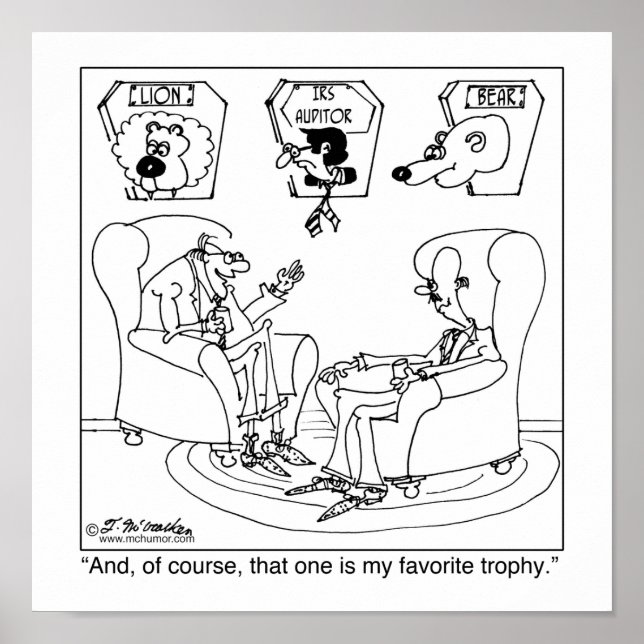 Pôster Taxidermist e IRS (Frente)