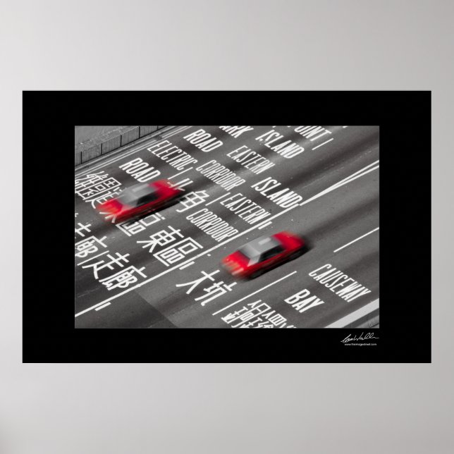 Pôster Táxis de Hong Kong (Frente)