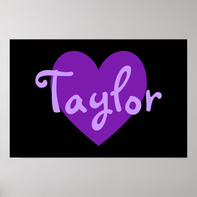 Pôster Taylor em Purple (Frente)