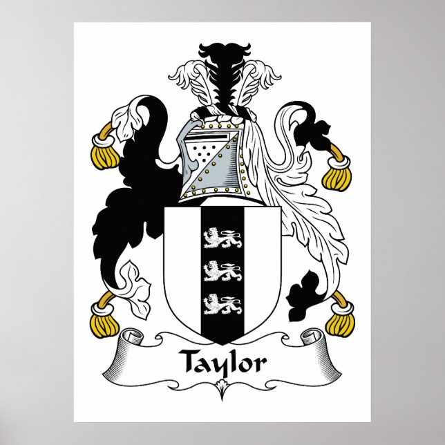 Poster Taylor Family Crest (Frente)
