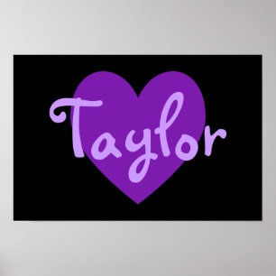 Pôster Taylor no roxo