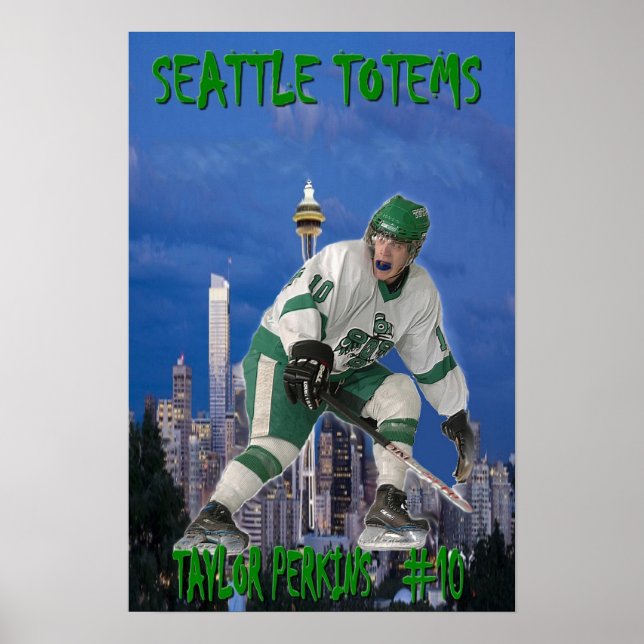 Pôster Taylor Perkins - Seattle Totems (Frente)