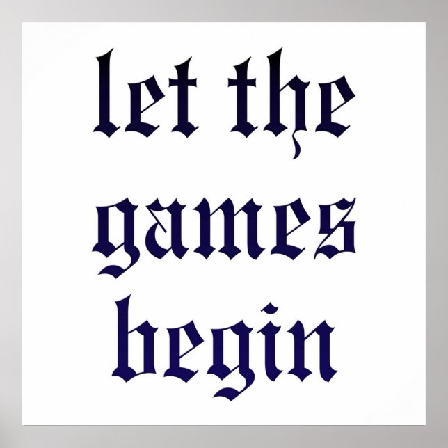 Poster Taylor Swift Deixa Os Jogos Começarem (Frente)