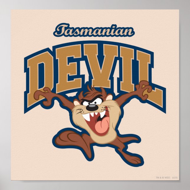 Poster TAZ™ Tasmanian Devil Patch (Frente)