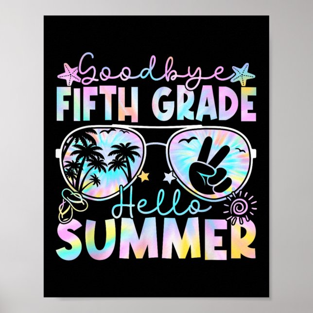 Poster Tchau 5 da Grau Alô Verão 5º ano Último Da (Frente)