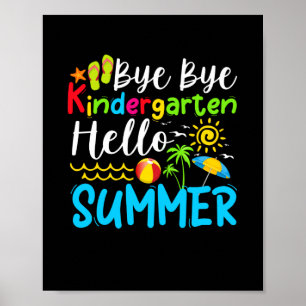 Poster Tchau Jardim de Infância Olá Verão