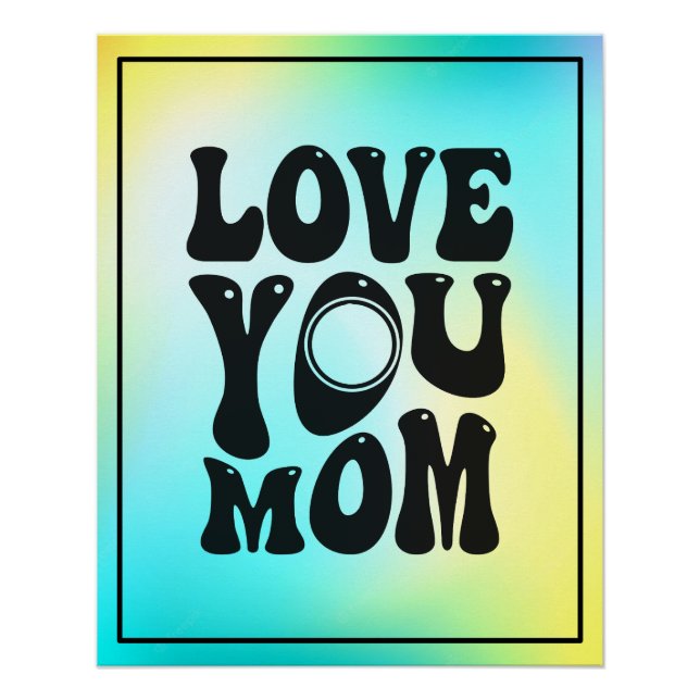 Pôster Te Amo Mãe Dia de as mães-51727 (Frente)
