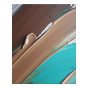 Pôster Té verde terroso e textura abstrata de argila