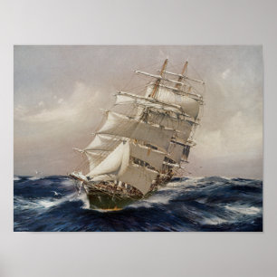 Poster Tea Clipper Termopylae Britânico