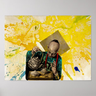 Poster Tea Man por Michael Moffa