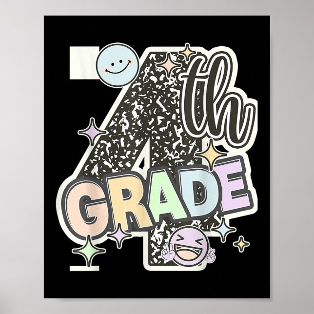 Poster Tea Para Notebooks Com Composição De Primeiro Dia  (Frente)