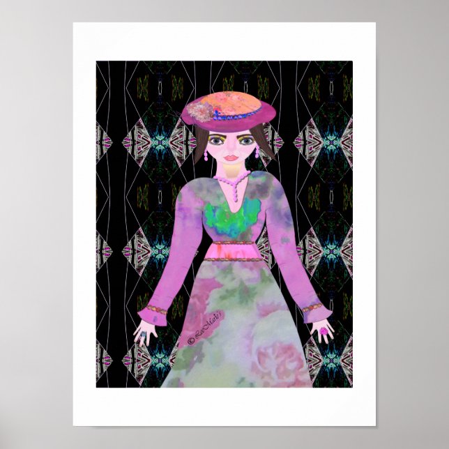 Poster Tea time, a design criativa de LeeMarie (Frente)