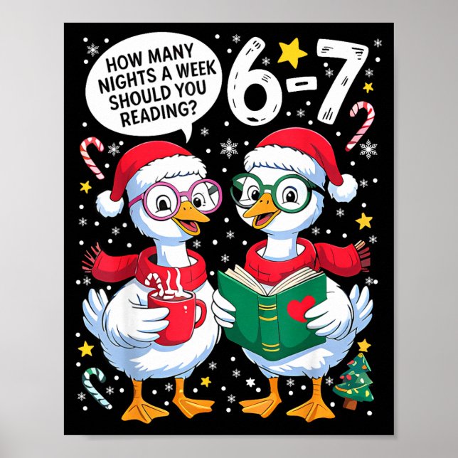Poster Teacher 67 How Many Nights A Week Should You Be Re (Frente)