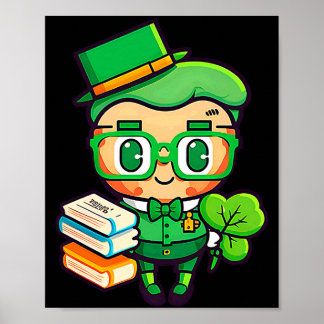 Poster Teacher Leprechaun St Patricks Day Teacher T Shirt