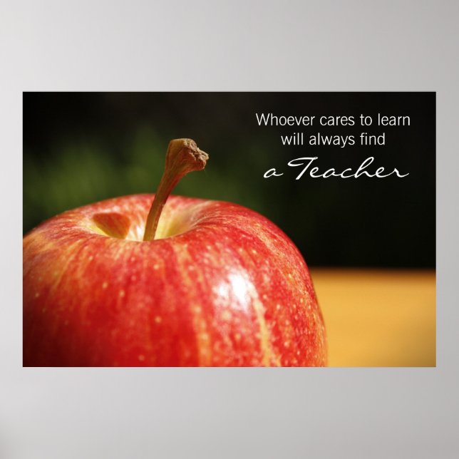Poster Teacher's Apple Print (Frente)