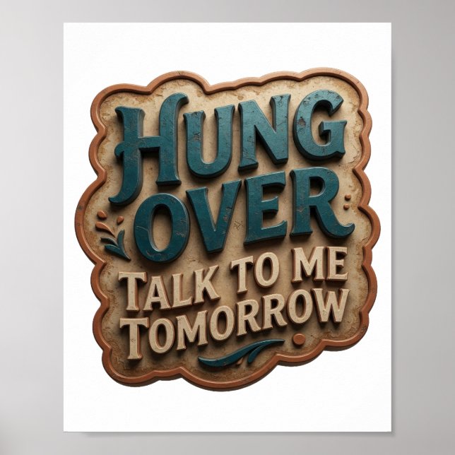 Poster Teal Jovial FIQUEI DE FORA FALE COMIGO AMANHÃ (Frente)