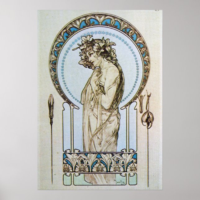 Poster Teal Moon Goddese (Frente)