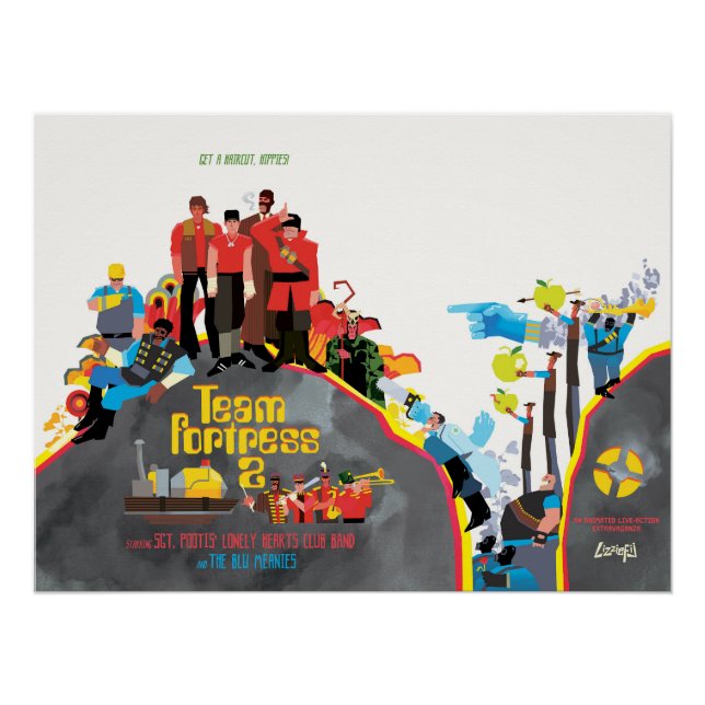 Pôster Team Fortress Sargeant Pootis poster (Frente)