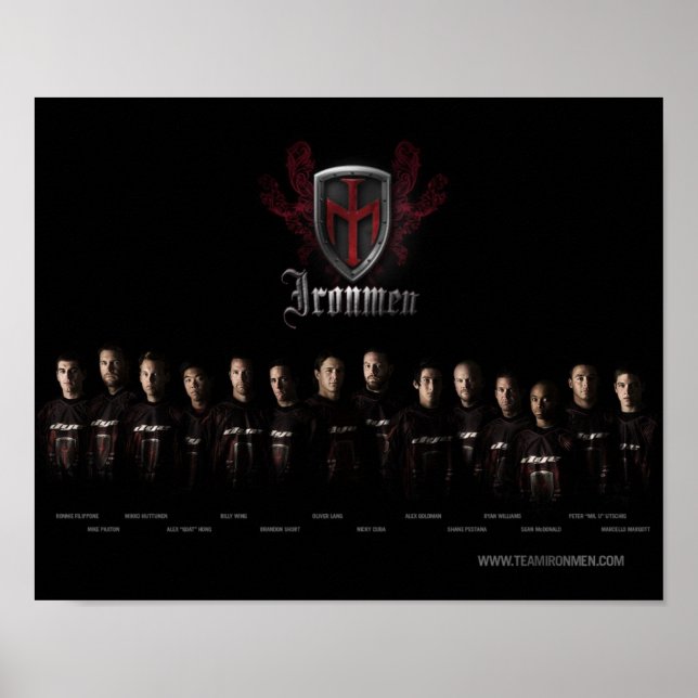 Poster Team Ironmen (Frente)