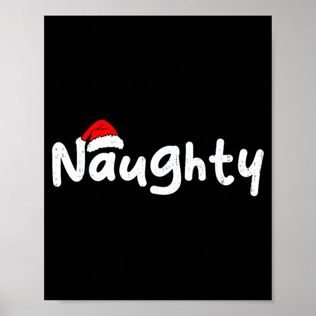 Poster Team Naughty Funny Christmas Couple Matching Team  (Frente)