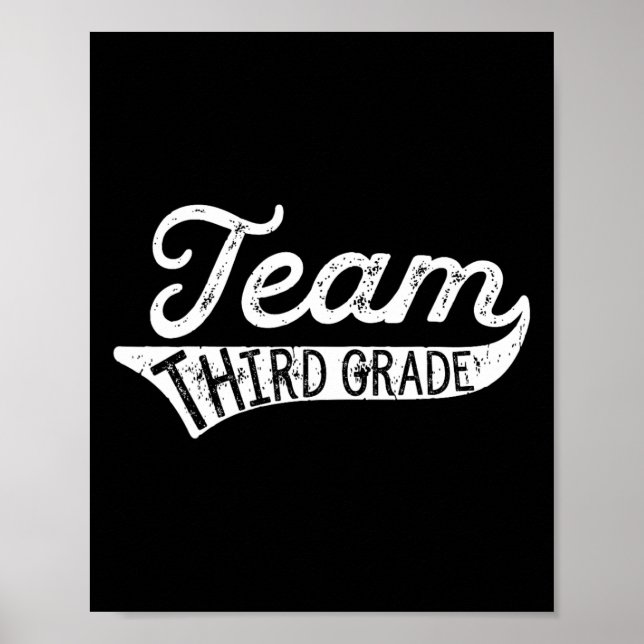 Poster Team Third Grade - Student Teacher Ck To School  (Frente)