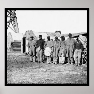 Pôster Teamsters 1864 do afro-americano