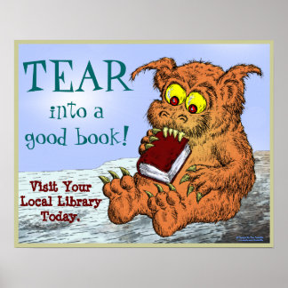 Pôster TEAR em um bom livro!