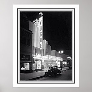 Poster Teatro 1935 da moda do LA