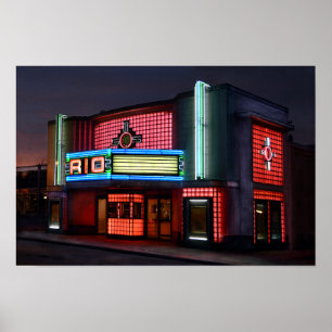 Pôster Teatro Art Deco Rio, Overland Park, Kansas