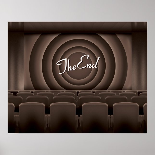Poster Teatro de Cinema de Filme Antigo (Frente)