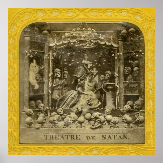 Poster Teatro De Satã De Diablerie Francesa Vintage (Frente)