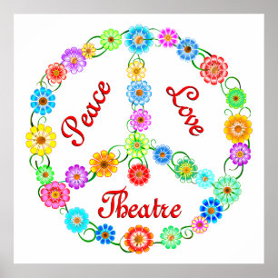Poster Teatro do amor da paz
