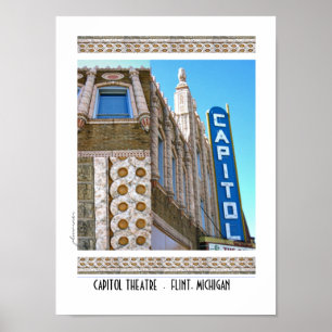Poster Teatro do Capitólio - sílex, Michigan