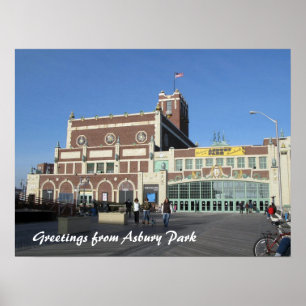 Poster Teatro do parque NJ Paramount de Asbury &