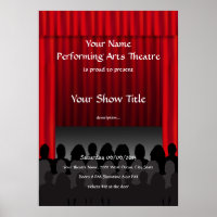 Teatro Executando Artes Palco