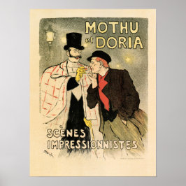 Poster Teatro Francês Steinlen Teófilo MOTHU & DORIA
