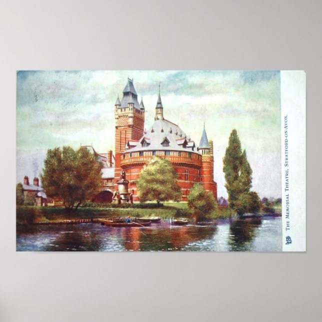 Pôster Teatro Memorial Shakespeare, Stratford-on-Avon (Frente)
