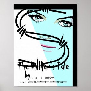 Pôster Teatro o jogo William Shakespeare do conto do