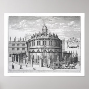 Poster Teatro Sheldonian, Oxford, de Oxonia Illustrat