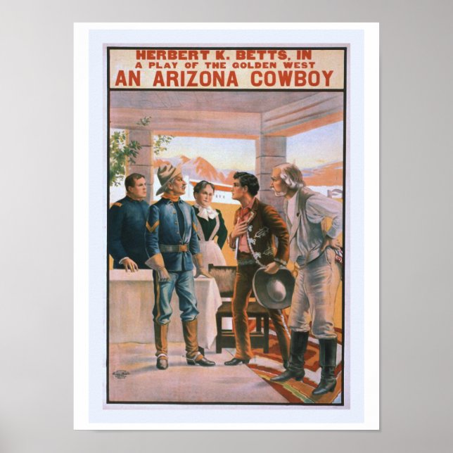 Poster Teatro Vintage Arizona (Frente)