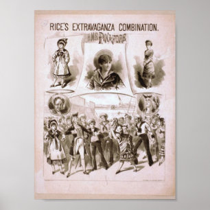 Pôster Teatro Vintage H.M.S. Pinaprévia